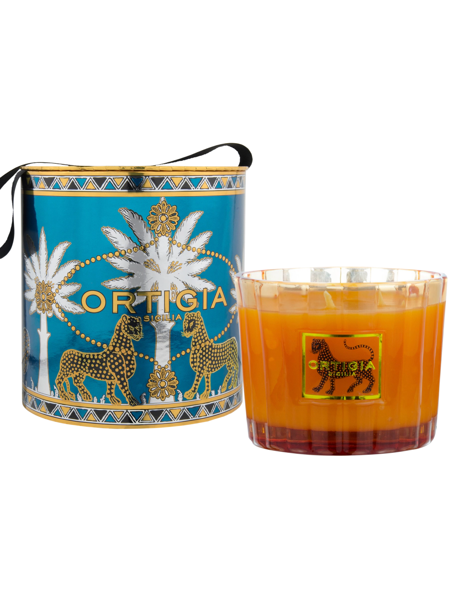 Ortigia Sicilia Black Amber 4 wick candle