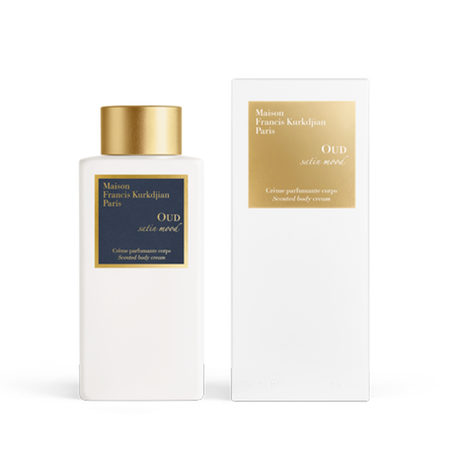oud satin mood body scented cream maison francis kurkdjian